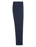 Textured Stretch Trousers