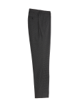 Textured Checked Stretch Trousers