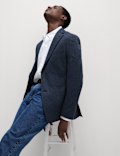 Tailored Fit Cotton Rich Puppytooth Blazer