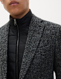 Tailored Fit Wool Blend Blazer with Gilet