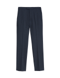 Tailored Fit Half-Elasticated Waist Trousers