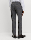 Tailored Fit Check Suit Trousers