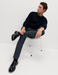 Tailored Fit Checked Trousers