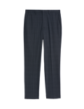 Tailored Fit Checked Trousers