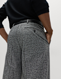 Tailored Fit Warm Handle Puppytooth Trousers