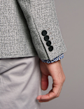 Linen Rich Tailored Fit Textured Jacket
