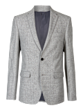 Linen Rich Tailored Fit Textured Jacket