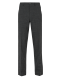 Regular Fit Wool Textured Trousers