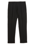 Tailored Fit Flat Front Stretch Trousers