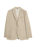 Tailored Fit Italian Linen Blend Twill Blazer