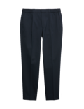 Cotton Blend Smart Elasticated Waist Trousers