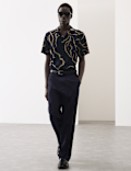 Relaxed Fit Lyocell Rich Pleat Front Trousers