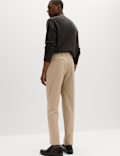 Tailored Fit Flat Front Puppytooth Trousers