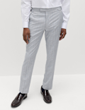 Tailored Fit Herringbone Trousers