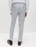 Tailored Fit Herringbone Trousers
