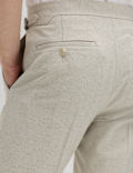 Tailored Fit Herringbone Trousers