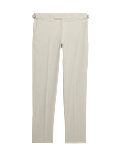 Tailored Fit Herringbone Trousers