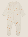 3pk Organic Cotton Printed Sleepsuits