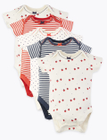 5 Pack Organic Cotton Bodysuits (6½lbs-3 Yrs)