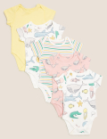 5pk Pure Cotton Sea Creatures Bodysuits