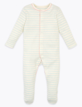 3 Pack Organic Cotton Sleepsuits (6&frac12;lbs-3 Yrs)