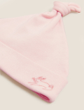 2pk Pure Cotton Hats (0-12 Mths)