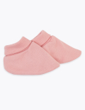2pc Pure Cotton Baby Hat & Booties Set (0-12 Mths)