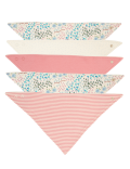 5pk Organic Cotton Floral Dribble Bibs