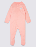 3 Pack Organic Cotton Sleepsuits (6½lbs-3 Yrs)