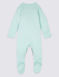 3 Pack Organic Cotton Sleepsuits (6½lbs-3 Yrs)