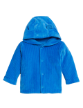 Cotton Rich Velour Hooded Jacket