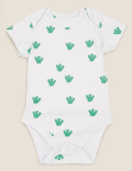 5pk Organic Cotton Dinosaur Bodysuits