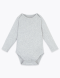 5 Pack Organic Cotton Ribbed Bodysuits (6½ lbs-3 Yrs)