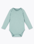 5 Pack Organic Cotton Ribbed Bodysuits (6½ lbs-3 Yrs)