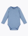 5 Pack Organic Cotton Ribbed Bodysuits (6½ lbs-3 Yrs)