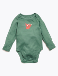 5pk Organic Cotton Forest Print Bodysuits (6&frac12;lbs-3 Yrs)
