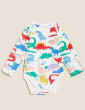 5pk Pure Cotton Dinosaur Bodysuits (61/2lbs - 3 Yrs)