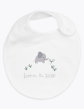 Organic Cotton Born in 2020 Dribble Bib