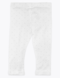 Organic Cotton Star Design Leggings (7lbs-12 Mths)