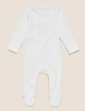 Organic Cotton Slogan Sleepsuit