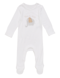 Organic Cotton Slogan Sleepsuit