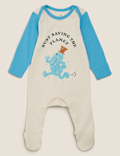 2 Pack Pure Cotton Mr Men&trade; Sleepsuits (0-3 Yrs)