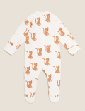 3pk Organic Cotton Safari Sleepsuits