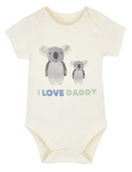 Pure Cotton I Love Daddy Bodysuit (0-12 Mths)
