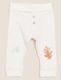 3pk Cotton Rich Woodland Print Leggings (0 - 3 Yrs)
