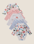 5 Pack Cotton London Bodysuits (0-3 Yrs)