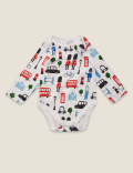 5 Pack Cotton London Bodysuits (0-3 Yrs)
