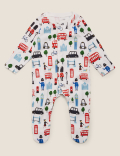 3 Pack Organic Cotton Sleepsuits (6½lbs-3 Yrs)