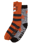 2pk Cosy Tiger Socks