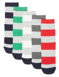 5 Pack of Striped Socks